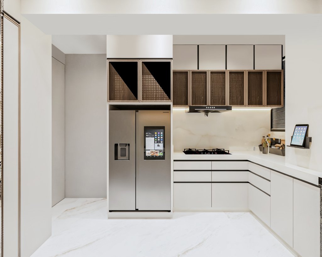 Beautiful, Spacious, and Smart Modular Kitchen at Aabran Villas